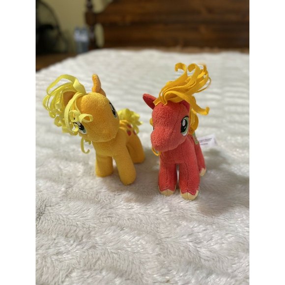 Lot Of 2 My Little Pony Plush Apple Jack Ty  Big Macintosh 6 " - Picture 3 of 8